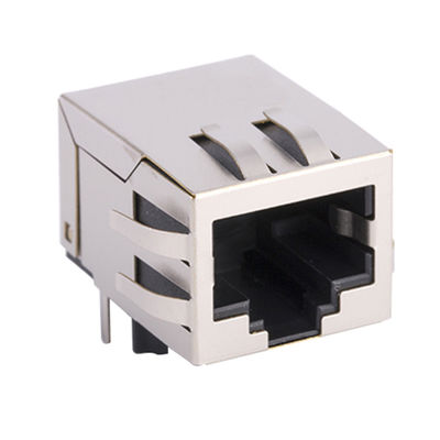 1X1 10 100Base-Tx RJ45 Single Port / RJ45 Ethernet Jack Without LEDS Tab Down